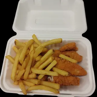 Stripsy + frytki 5szt