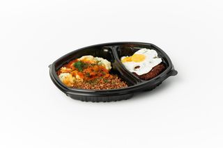 Комбо Бифштекс  (пюре,рис)