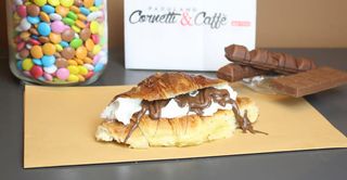 Cornetto Nutella e panna