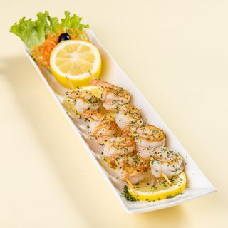 კრევეტები შამფურზე