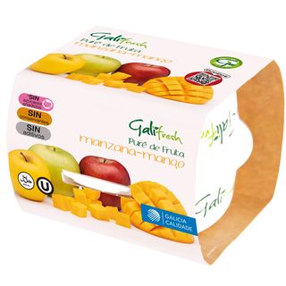 Puré Mango-Manzana Paquete 2 Unid 1 Paquete