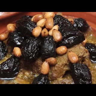 Tajin de vedella i prunes