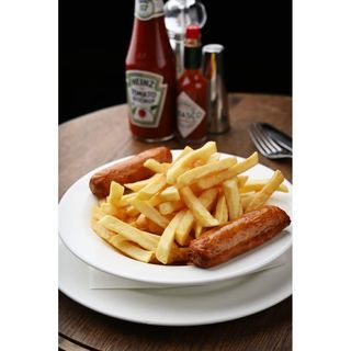 Chips or Wedges & Sausage