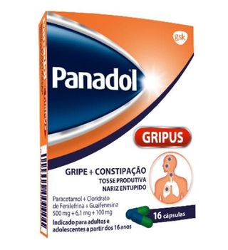 Panadol Gripus 500 Mg 6.1 Mg 100 Mg Cap. X16