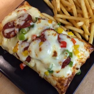 Tacos double carne pollo + cordon bleu (solo)