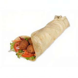 Falafel en pan rollo