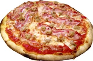 Pizza Bacon e Salsiccia Ø 32cm