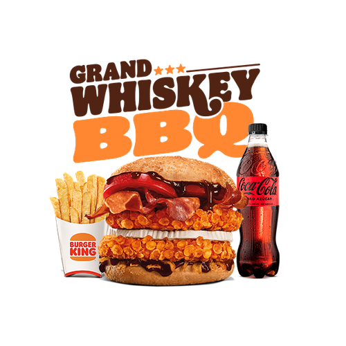Menú Grand Whiskey BBQ  Grande (2 Pollos)