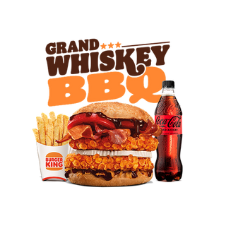 Menú Grand Whiskey BBQ  Grande (2 Pollos)