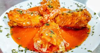 Pimientos Rellenos de Marisco