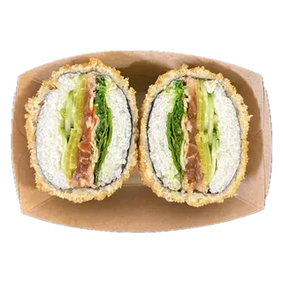 Sushi burger z łososiem normalny