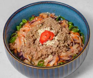 Korean noodle z wołowiną