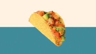 Salmon taco