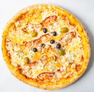 Pizza Panceta i gamberi
