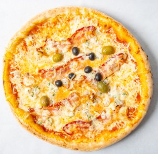 Pizza Panceta i gamberi