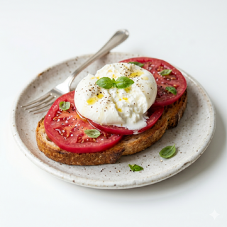Tosta De Burrata Con Tomate Rosa