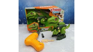 Конструктор динозавр с шуруповертом и отверткой