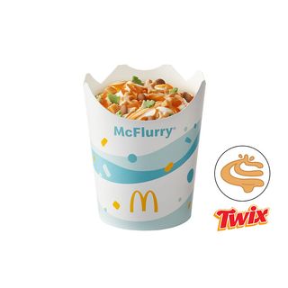 Zimowe McFlurry® TWIX® z polewą karmelową