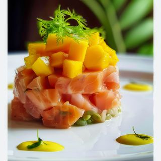 Tartar De Salmón Tropical