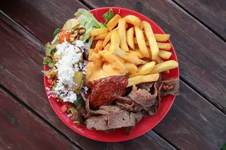 Kebab na talerzu Duży z frytkami ok. 400g