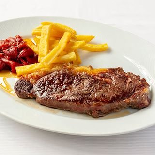 Lomo bajo de vacuno mayor madurado, a la escama de sal