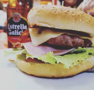 Hamburguesa Queso Y York