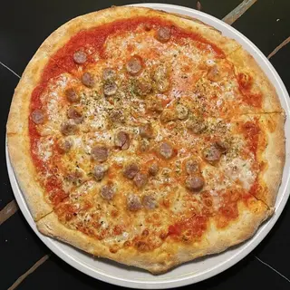 PIZZA SALCHICHA LONGANIZA (30Cm.)
