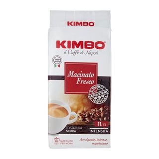 Kawa Kimbo Macinato Fresco 250g - Mielona, Mocno Palona