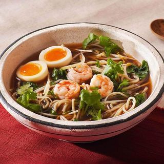 Рамен c креветками