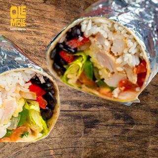 Super burrito XXL fajitas pollo