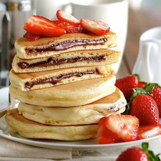 Pancake Nutella Et Fraise