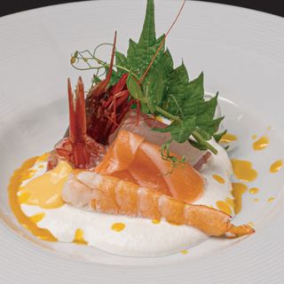 50. Carpaccio mix burrata