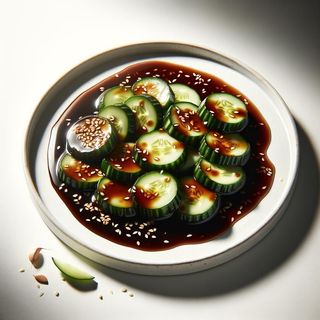 Ogórek w sosie sojowo-czosnkowym