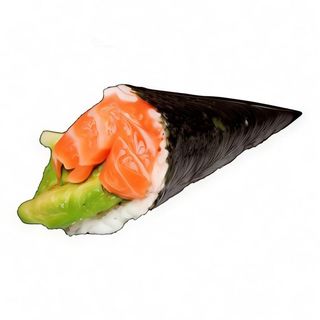 Temaki salmón con aguacate