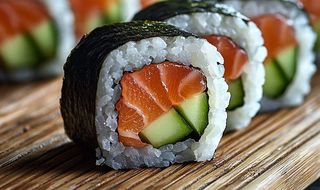 Maki Salmón Con Aguacate (8 Pzs.)