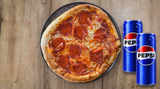 Peperoni pizza 37cm + 2x Pepsi 0.33l