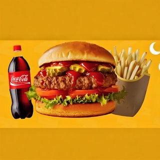 Fake burger menù