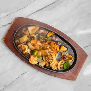 114. Gambas Chop Suey (Gambas Con Verduras)