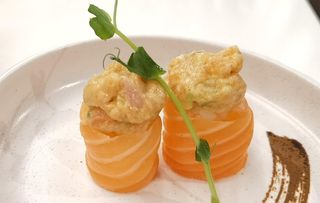 172-Gunkan spicy salmone - 2 pezzi