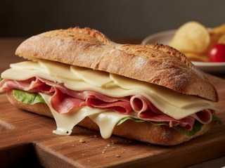 Bocadillo de jamón y queso