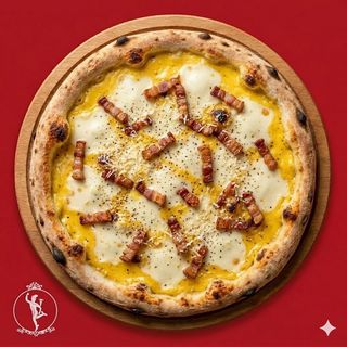 Pizza carbonara