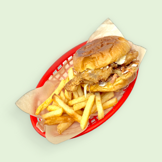 Crispy chicken burger