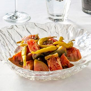 Tomates de la Huerta de Madrid aliñados