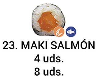 19. Maki De Salmón (8 Uds.)