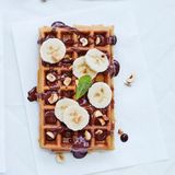 Gaufre nutella banane