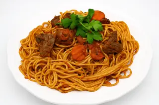 Spaghetti Ou Petit Pois AU Rognon