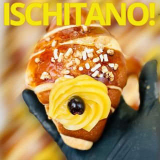 Cornetto ischitano con crema e amarena