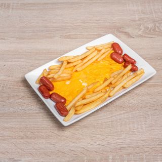 Tortilla Francesa Con Salchichas Y Patatas