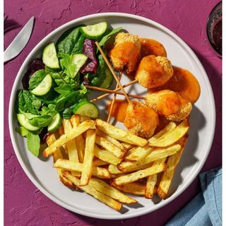 Chicken lollipop with chips & veggies