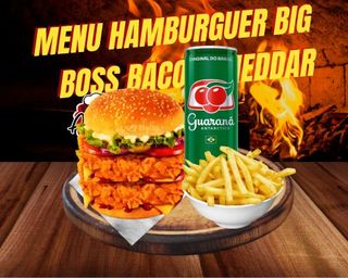 Menu Hamburguer BIG BOSS Bacon Cheddar